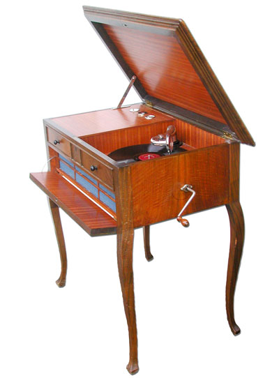Paillard Grammophon-Tisch / Table gramophone