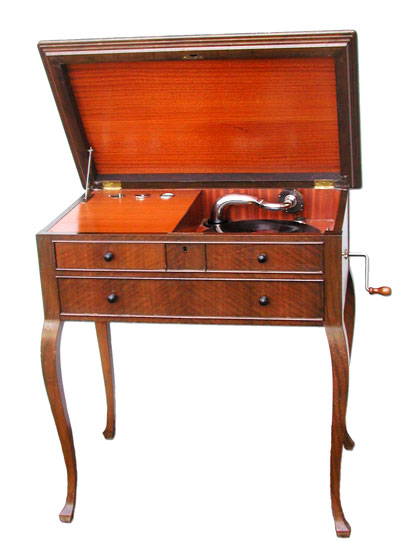 Der elegante Grammophon-Tisch aus den 1930er Jahren / The smart gramophone-table from the early 1930's
