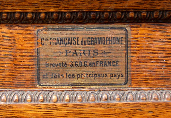 Hersteller: Cie Française du Gramophone, Paris