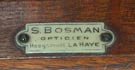Wurde das Gerät vom Optiker Bosman in La Haye verkauft? / This gramophone was probably sold in a optical store