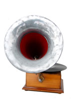 Durchmesser des Trichters: 20 cm  /  8" measures the diameter of the horn