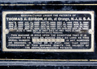 The patent plate and the serialnumber G 155'528